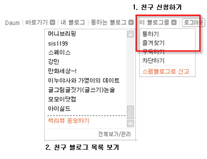 친구 블로그에 대해서 알고 싶어요!