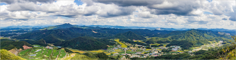 파주 파평산 조망도