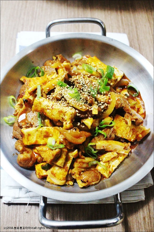 [돼지고기두부볶음] 맛있는 돼지고기 두부 볶음 | 인스티즈