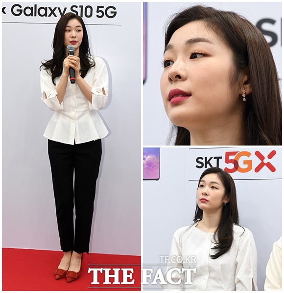 2019/04/05 #YunaKIM #김연아 SK  갤럭시 S10 5G 개통식 참석  기사 포토 