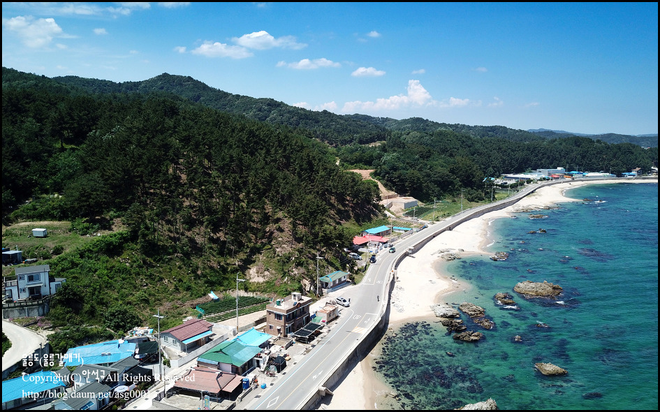 [울진]하늘에서 바라본 울진 청정바다 풍경